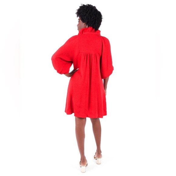 Emily McCarthy‎ Stella Dress Small cranberry red NWT - Picture 3 of 16